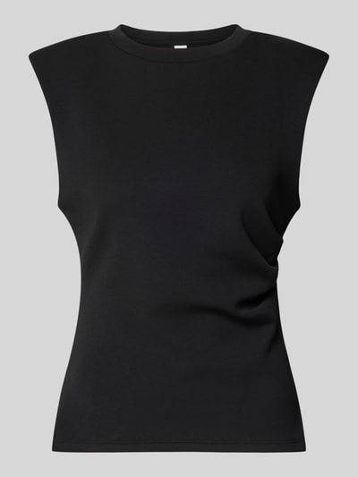 YAS Bluse mit gelegten Falten Modell 'Pina' Black 1