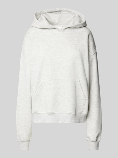 Gina Tricot Hoodie mit Känguru-Tasche Hellgrau Melange 1