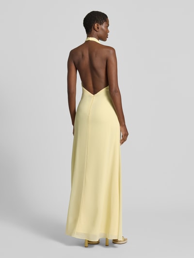 Mascara Abendkleid mit Neckholder GELB 5