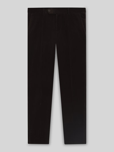 BOSS Spodnie sztruksowe o kroju slim fit z czystej bawełny – BECKHAM x BOSS Ciemnobrązowy 2