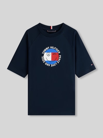 Tommy Hilfiger Kids Regular Fit T-Shirt aus reiner Baumwolle Marine 2
