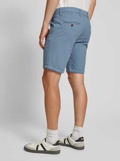 Jack & Jones Szorty o kroju regular fit z fakturowanym wzorem model ‘FURY’ Jasnoniebieski 5