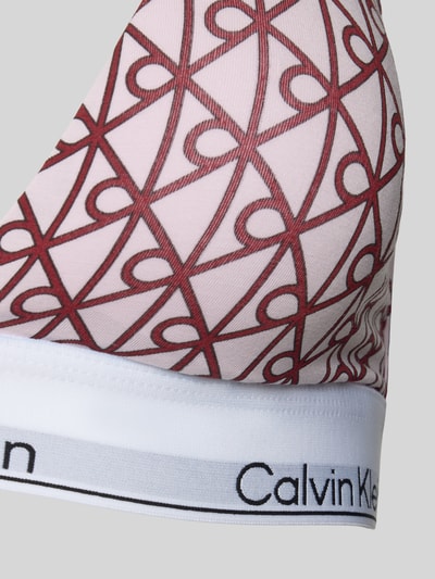 Calvin Klein Underwear Triangel-BH mit elastischem Logo-Bund Rosa 2