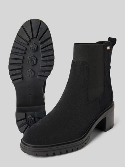 Tommy Hilfiger Lederboots mit Logo-Applikation Black 4