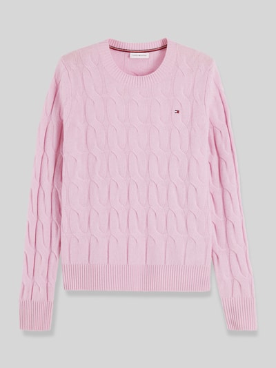 Tommy Hilfiger Regular Fit Pullover aus reiner Wolle  Hellrosa 2