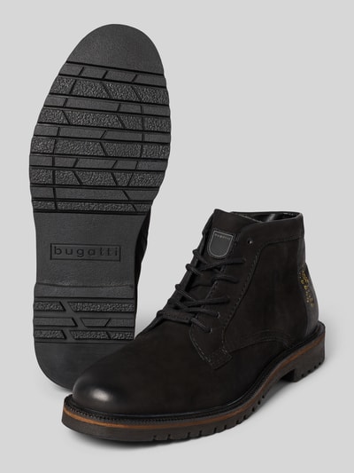 bugatti Schnürstiefel mit Logo-Print Modell 'Seve' Black 4