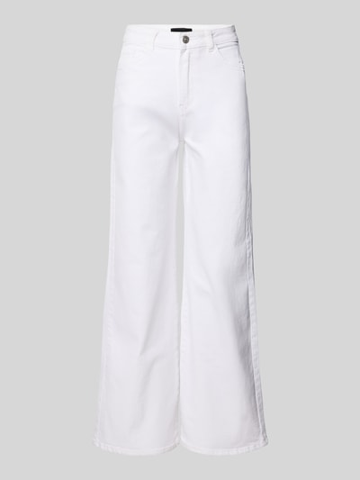 Pieces Jeansy o kroju wide fit z mieszanki bawełny model ‘SELMA’ Biały 2