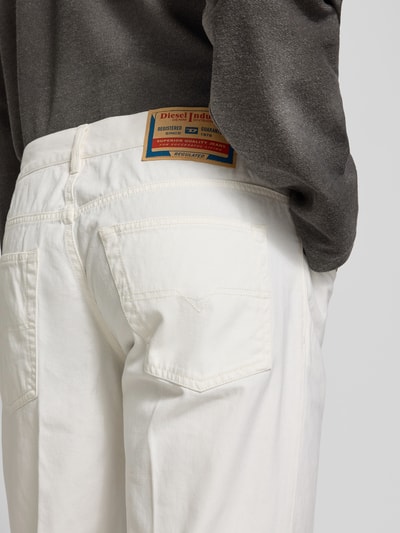 Diesel Straight Fit Jeans aus reiner Baumwolle Offwhite 3