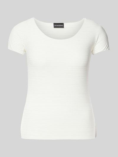 Emporio Armani T-Shirt mit Rundhalsausschnitt Offwhite 1