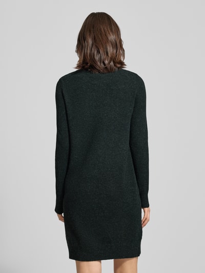 VERO MODA Fließendes Strickkleid mit langen Ärmeln Modell 'DOFFY' Dunkelgruen 5