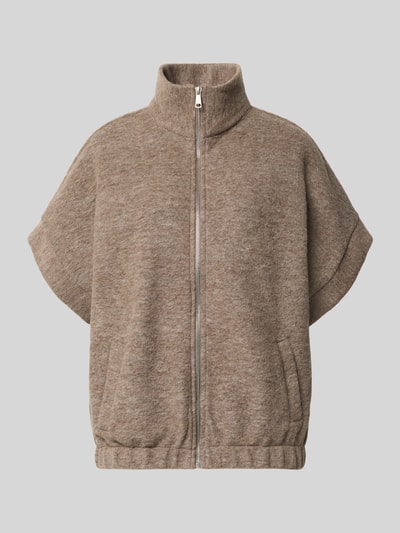 Emily Van den Bergh Gilet met opstaande kraag en steekzakken Taupe - 2