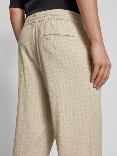 Only & Sons Regular Fit Hose aus Viskose-Mix mit Leinen-Anteil Modell 'SINUS' Beige 3