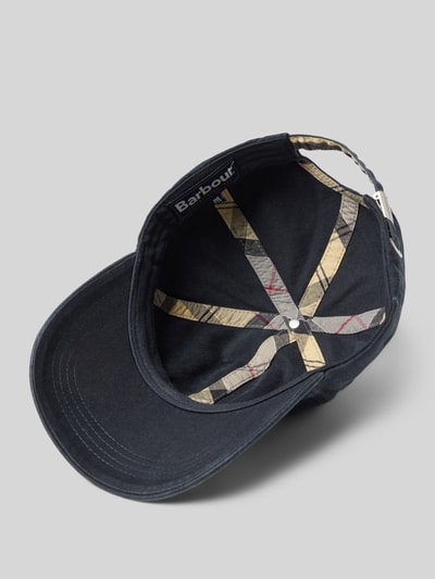 Barbour Basecap aus reiner Baumwolle Modell 'CASCADE' Marine 2