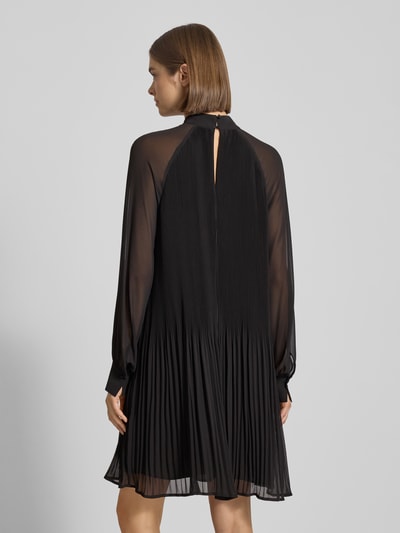 Jake*s Collection Knielanges Kleid in semitransparentem Design Black 5