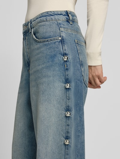 Jake*s Casual Wide Fit Jeans mit Zierknöpfen Jeansblau 3