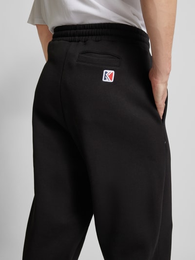 KARL KANI Regular Fit Sweatpants mit Label-Stitching Black 3