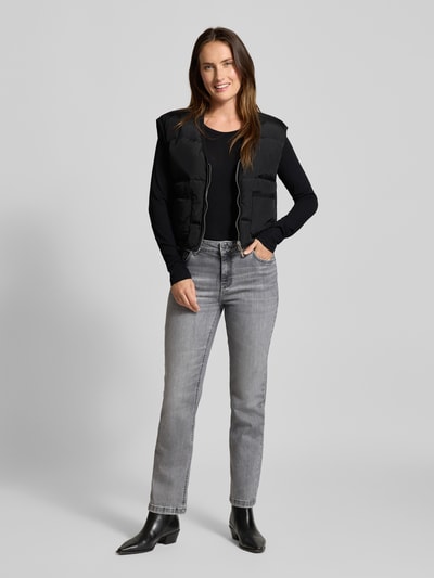 MOS MOSH Flared fit jeans in 5-pocketmodel, model 'ASHLEY' Lichtgrijs - 1