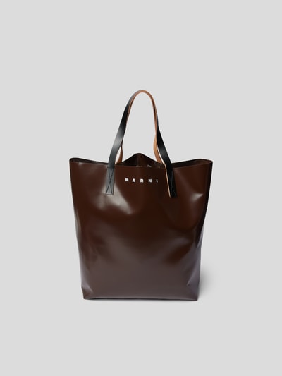 Marni Shopper mit Allover-Muster Grün 5