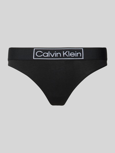 Calvin Klein Underwear String met elastische band met logo Zwart - 1