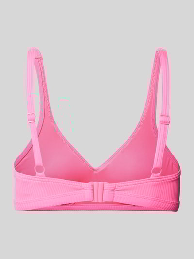 VENICE BEACH Bustier-Bikini-Oberteil in Ripp-Optik Modell 'Lucky' Pink 3