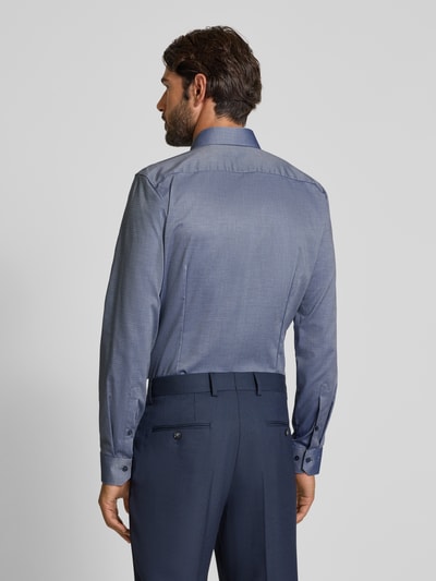OLYMP No. Six Super slim fit zakelijk overhemd met kentkraag Marineblauw - 5