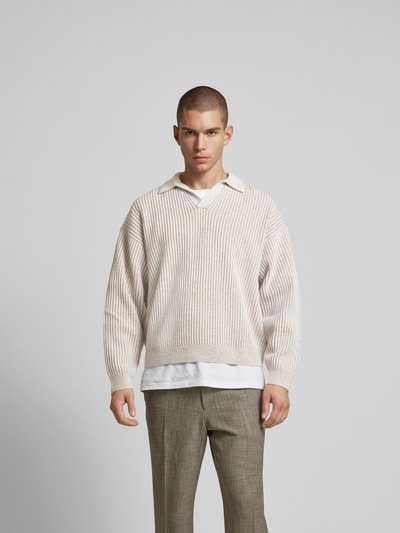 Filippa K Pullover mit gerippten Abschlüssen Offwhite 4