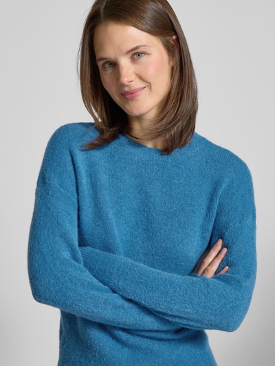 MSCH Copenhagen Strickpullover mit gerippten Abschlüssen Modell 'Festina' Royal 3