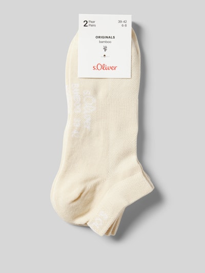 s.Oliver RED LABEL Sneaker-Socken aus Viskose-Mix im 2er-Pack Sand 3