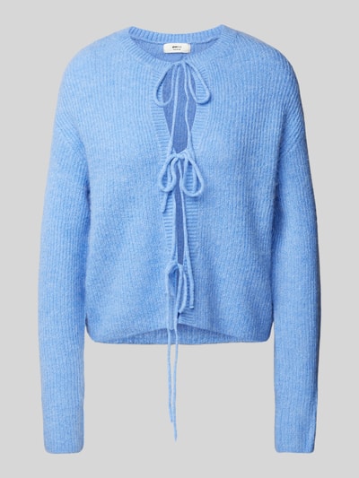 Gina Tricot Cardigan mit Schnürverschluss Hellblau 2