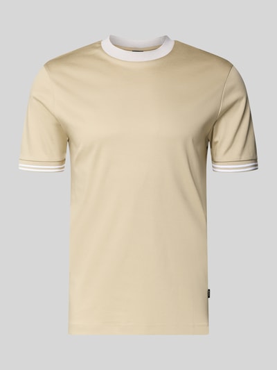 Produktfoto, Slim Fit T-Shirt aus reiner Baumwolle Modell 'H-TESSLER 238' von BOSS in Optik: Unifarben, Kontrast-Nähte, Rundhals, Kurzarm.