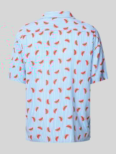 MCNEAL Freizeithemd mit Knopfleiste Metallic Blue 3