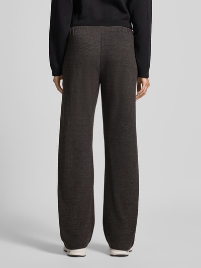 Jake*s Casual Flared Sweathose mit Tunnelzug Schoko Melange 5