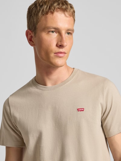 Levi's® T-shirt met labeldetail Kaki - 3