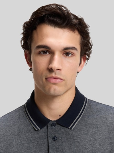 BOSS Orange Relaxed Fit Poloshirt aus reiner Baumwolle Modell 'PEOXFORDNEW' Dunkelblau 3