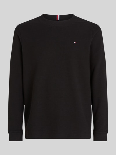 Tommy Hilfiger Regular Fit Langarmshirt mit dezentem Logo-Detail Black 2