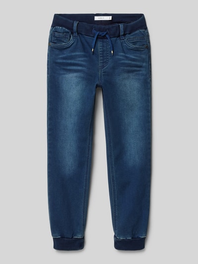 Name It Baggy Fit Jeans mit elastischen Abschlüssen Modell 'BEN' Dunkelblau 1