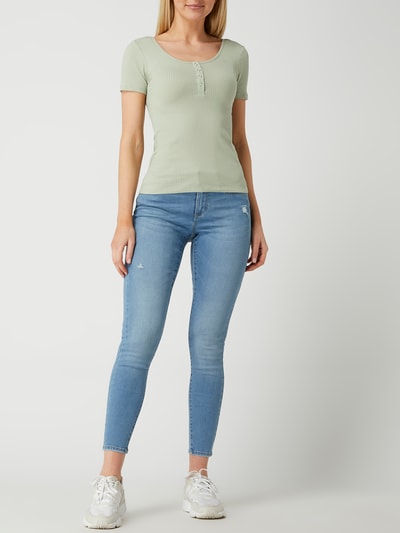 Only Skinny Fit Jeans mit Viskose-Anteil Modell 'Wauw' Hellblau 1