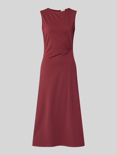 Produktfoto, Tailliertes Freizeitkleid aus Baumwoll-Mix von s.Oliver RED LABEL, efekt: jednolity kolor, krój: taliowany, długość: midi, dekolt w łódkę, taillendrapierung, wszyty zamek błyskawiczny, szerokie ramiączka, bez rękawów, rozkloszowana, wykończenie materiału: dżersej, materiał: mieszanka bawełny