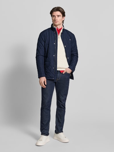 GANT Regular Fit Steppjacke mit Logo-Stitching Modell 'Windcheater' Marine 1