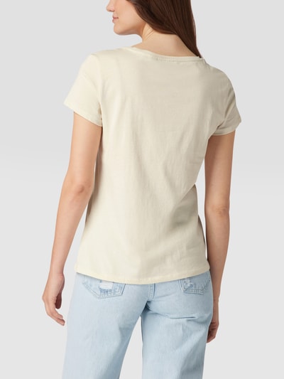 Tom Tailor Denim T-Shirt mit Statement-Print Sand 5