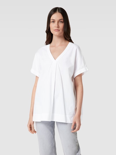 (The Mercer) N.Y. Bluse mit V-Ausschnitt Weiss 4