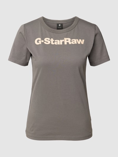 G-Star Raw T-shirt met labelprint Grafiet - 2