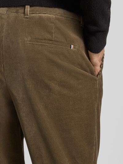 BOSS Tapered Cordhose aus Baumwoll-Mix Modell 'PERIN' Schlamm 3