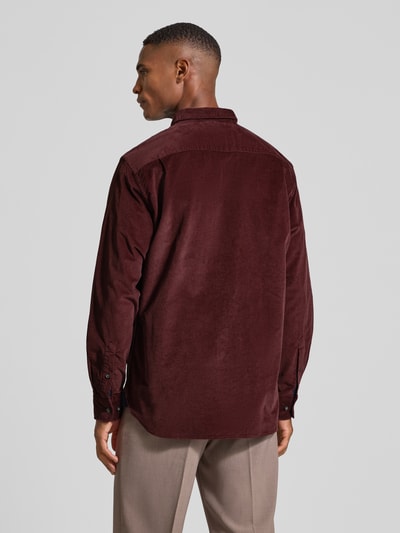 Christian Berg Men Vrijetijdsoverhemd met knoopsluiting Metallic rood - 5