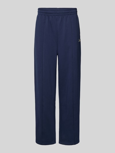 KARL KANI Sweatpants met lengtenaden en labelprint Donkerblauw - 2