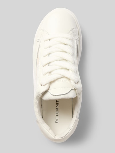 RETERNITY Sneakersy z prawdziwej skóry model 'L’ÉQUIPE' Złamany biały 3