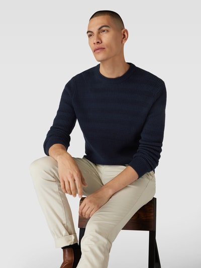 Esprit Collection Strickpullover mit Streifenmuster Marine 3