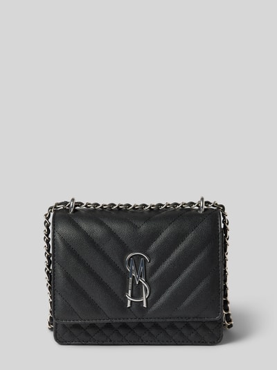 Steve Madden Handtasche mit Label-Applikation und Steppnähten Modell 'BAMARA' Black 2