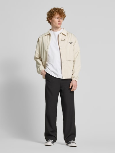 ANOTHER COTTON LAB Oversized Jacke mit Label-Stitching Offwhite 1