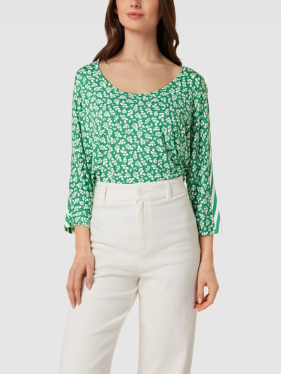 Tom Tailor T-shirt met all-over motief Groen - 4